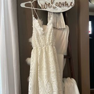 Ivory lace dress